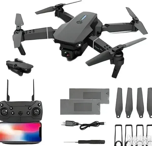 Dron 998 MAX sa 4K dual kamerom i dodatnom baterijom