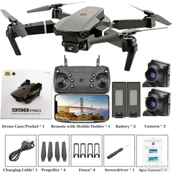 Dron sa brush motorima i dual 1080p kamerom