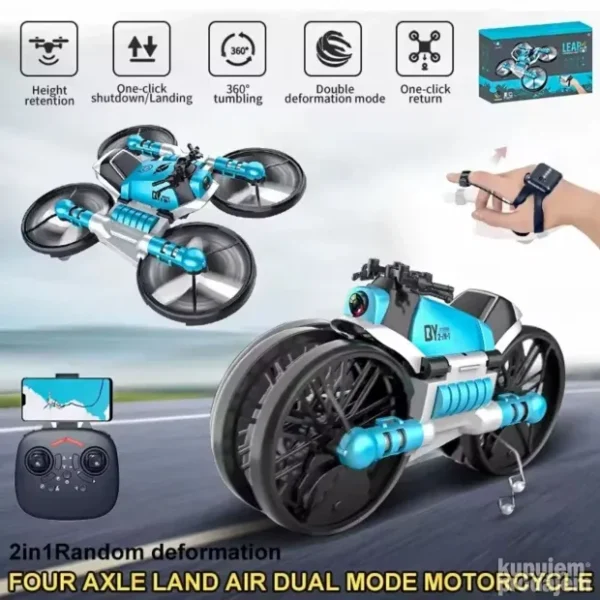 Dron i motor 2u1 transformer sa HD kamerom