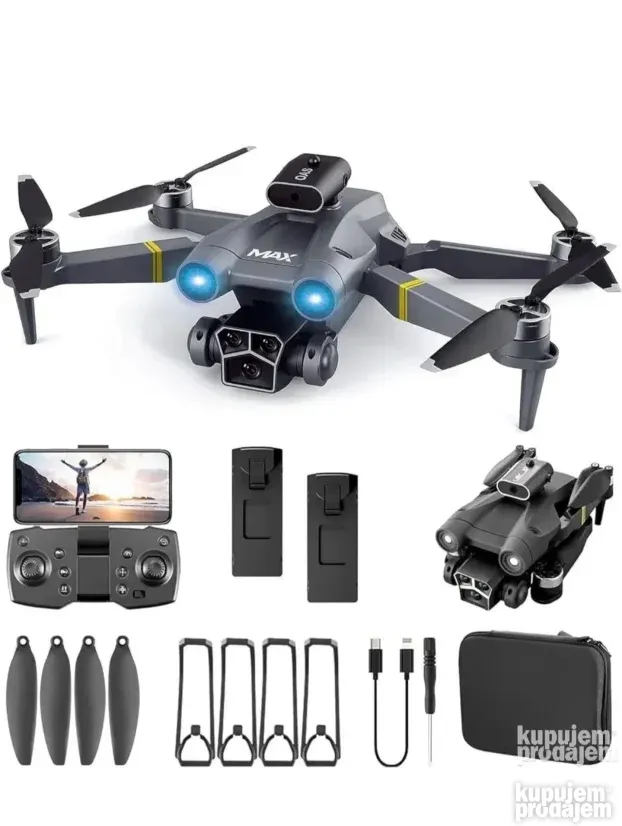 Dron M3 MAX sa brushless motorima i tri sočiva