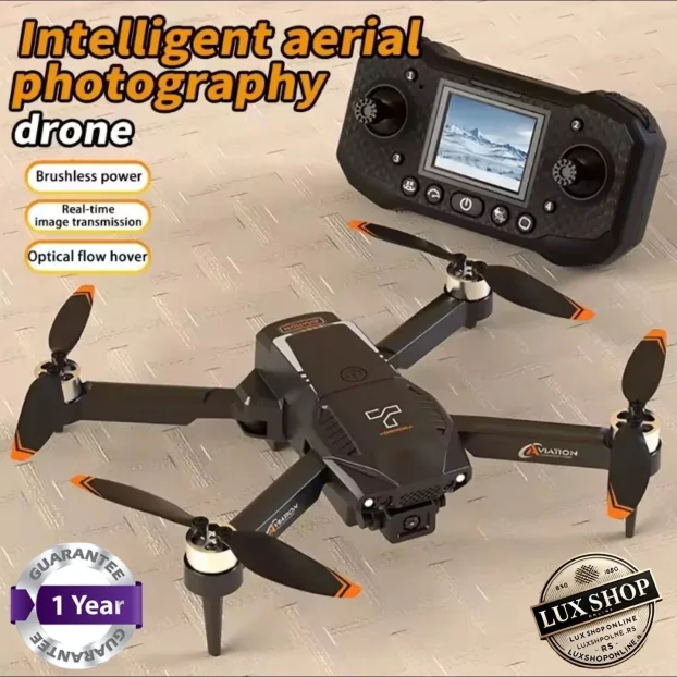 Dron sa ekranom na daljinskom i brushless motorima